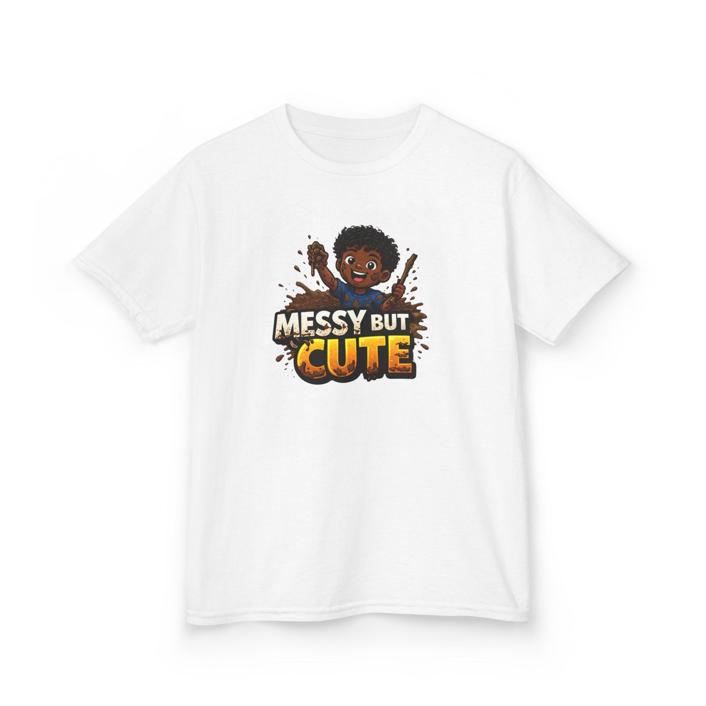 MESSY BUT CUTE - Kids Cotton Tee