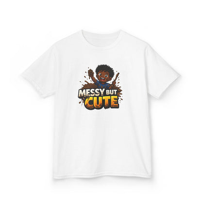 MESSY BUT CUTE - Kids Cotton Tee