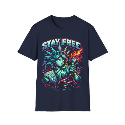 STATUE OF LIBERTY - ((BIG PRINT)) - Unisex Soft Style T-Shirt
