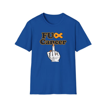 F CANCER - ORANGE RIBBON - Unisex Soft Style T-Shirt