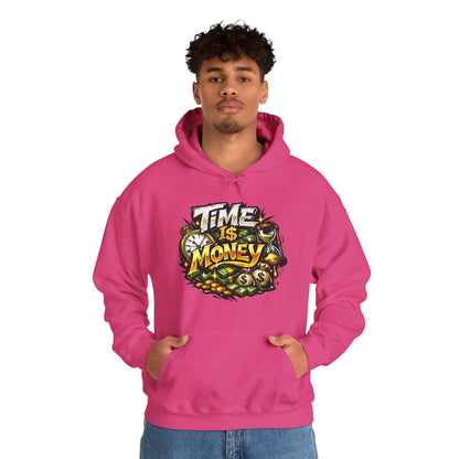 Time Is Money Hoodie | Hustle Mindset Graphic Unisex Pull-Over