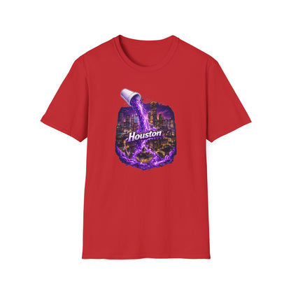 PURPLE HOUSTON - Unisex Soft Style T-Shirt