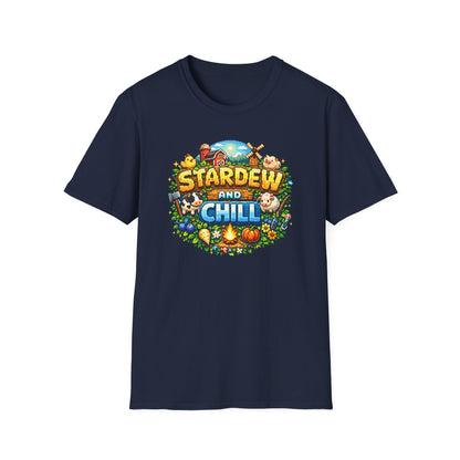 STARDEW AND CHILL - Unisex Soft Style T-Shirt