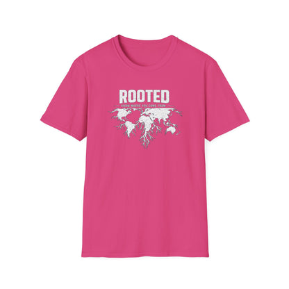 ROOTED-KNOW WHERE YOU COME FROM - Unisex Soft Style T-shirt
