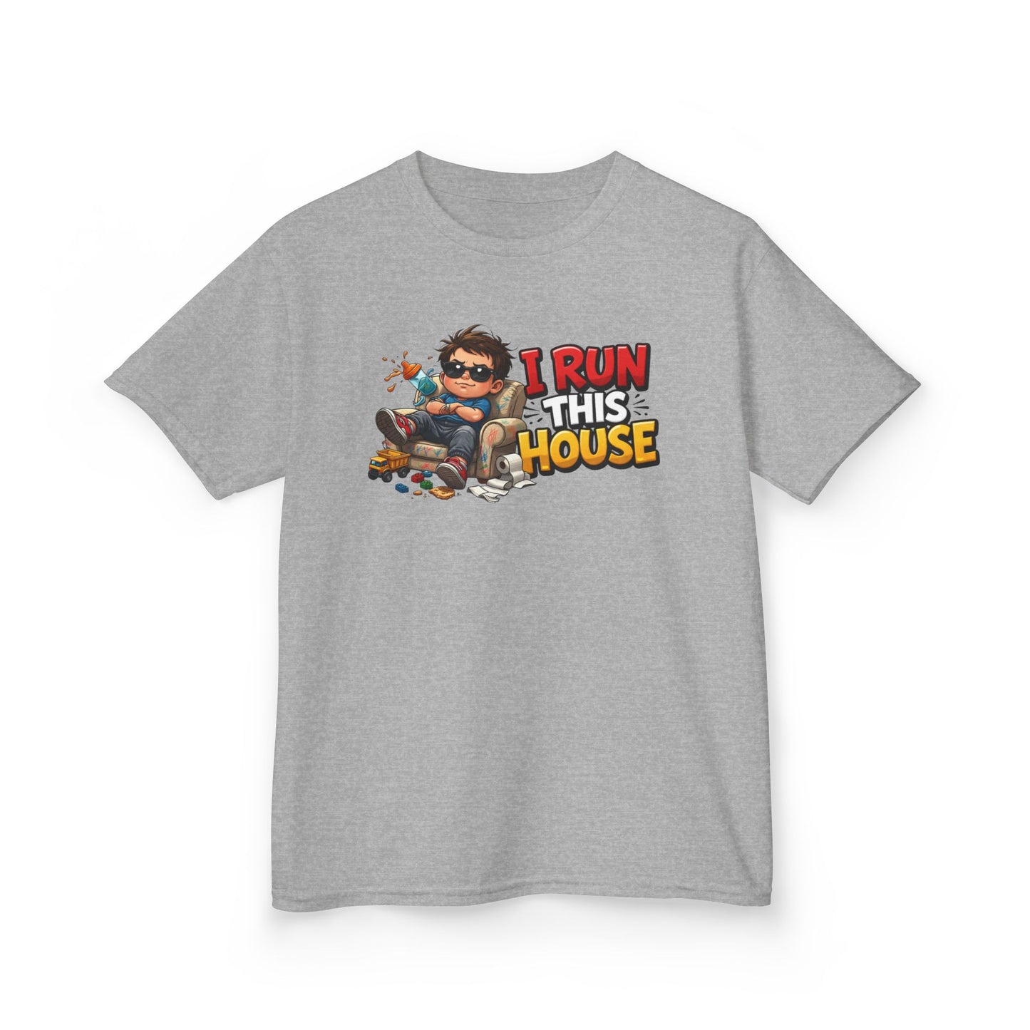 I RUN THIS HOUSE - Kid's Cotton Tee