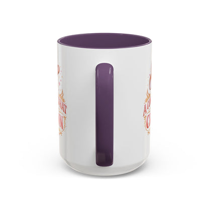 A COWGIRL'S HAT IS HER CROWN - Accent Coffee Mug (11, 15oz)