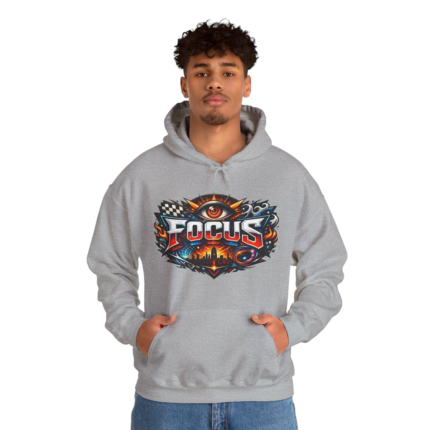 Focus Hoodie | Motivational Mindset Graphic Pull-Over for Men & Women