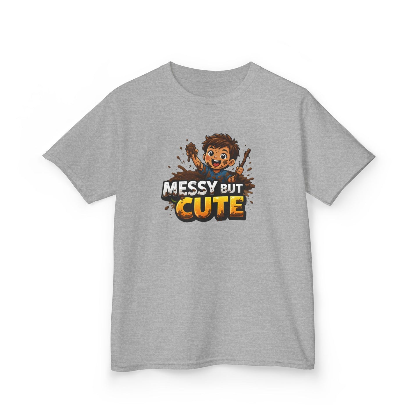 MESSY BUT CUTE - Kids Cotton™ Tee