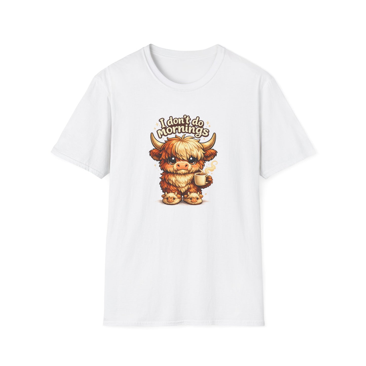 I don't do MORNINGS - Unisex Soft Style T-Shirt
