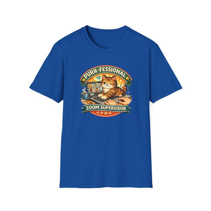 PURR-FESSIONAL ZOOM SUPERVISOR - Unisex Soft Style T-Shirt