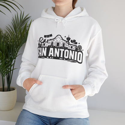 San Antonio Hoodie | Alamo City Texas Pride Graphic Unisex Pull-Over