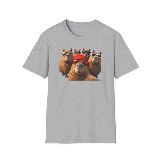 SELFIE TIME - CAPYBARAS - Unisex Soft Style T-Shirt