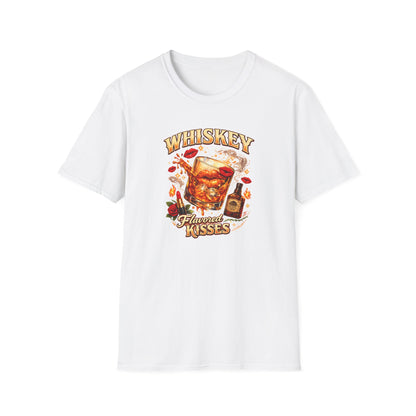 WHISKEY FLAVORED KISSES - Unisex Soft Style T-Shirt