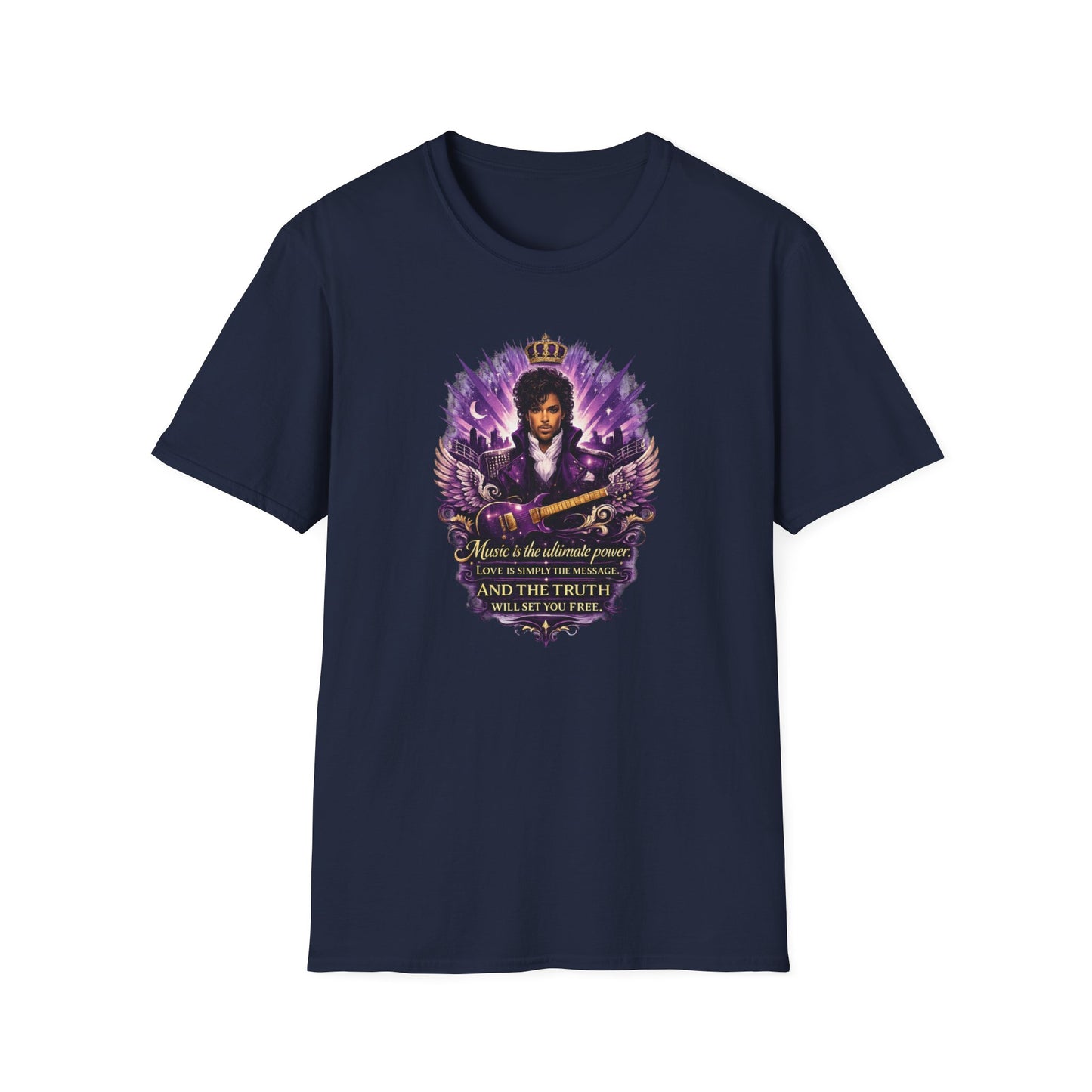MUSIC IS THE ULTIMATE POWER - Unisex Soft Style T-shirt