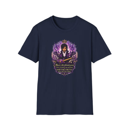 MUSIC IS THE ULTIMATE POWER - Unisex Soft Style T-shirt