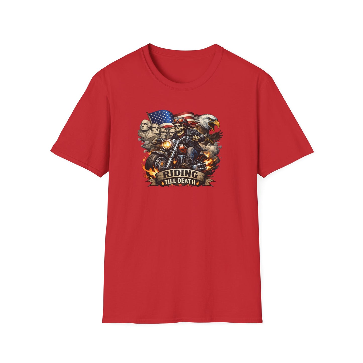 RIDING TIL DEATH - Unisex Softstyle T-Shirt