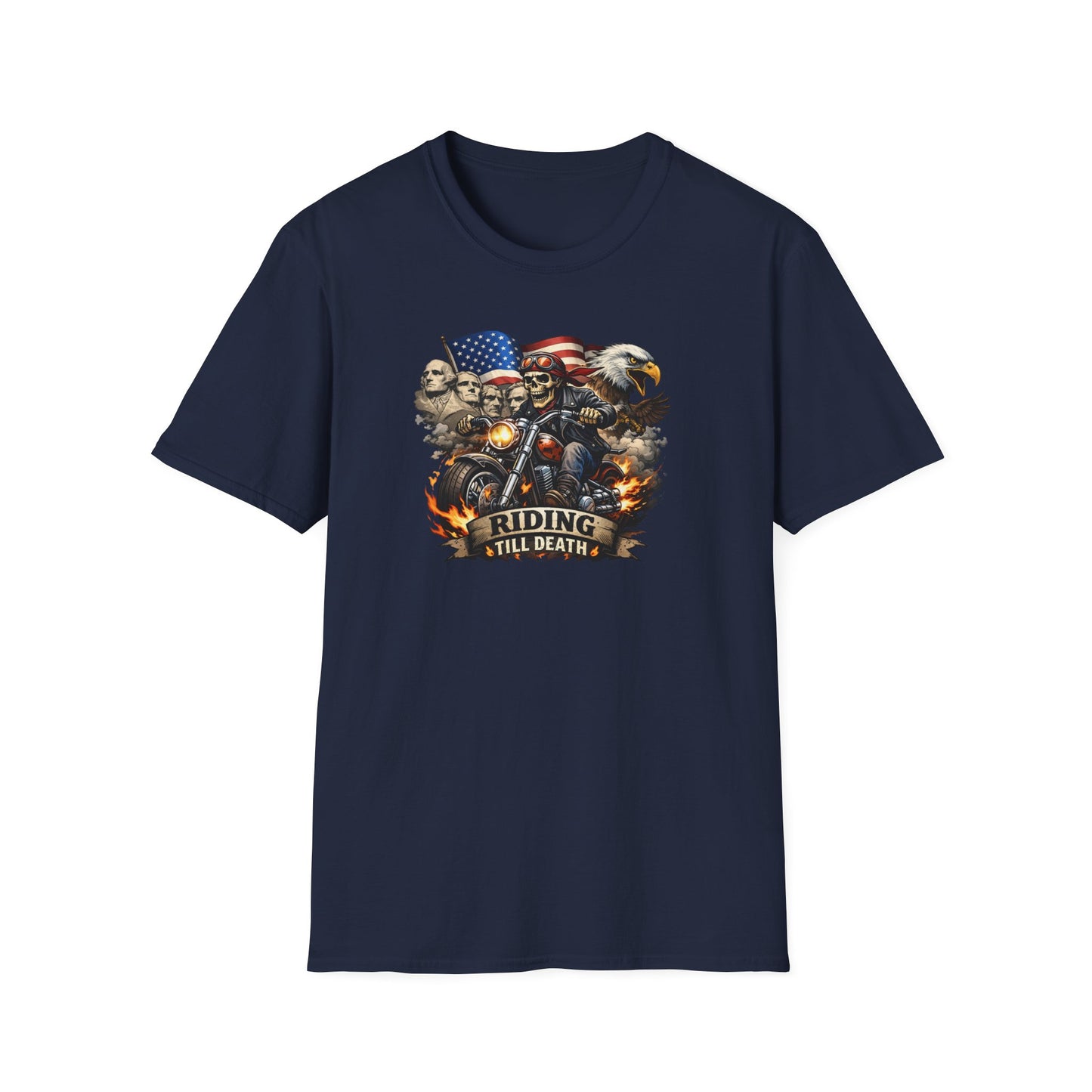 RIDING TIL DEATH - Unisex Softstyle T-Shirt