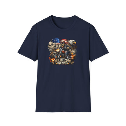 RIDING TIL DEATH - Unisex Softstyle T-Shirt
