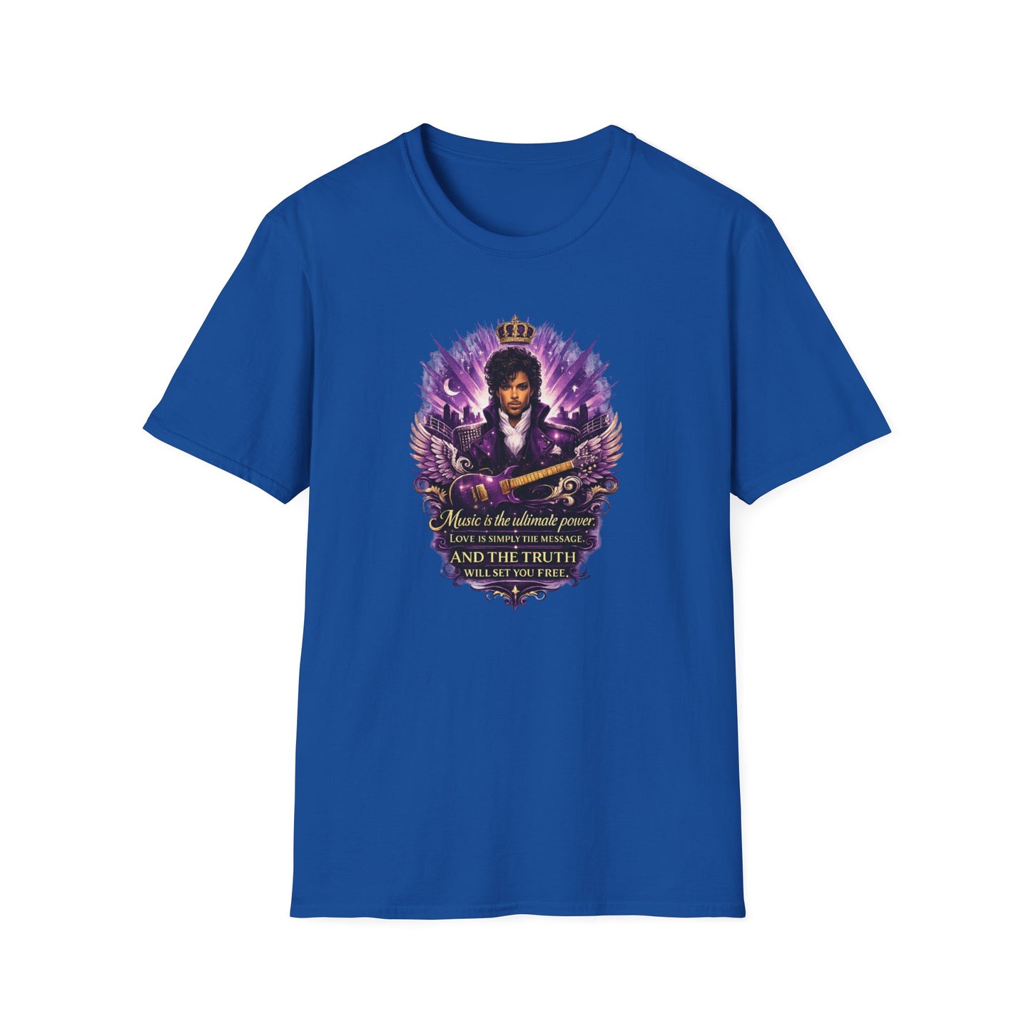 MUSIC IS THE ULTIMATE POWER - Unisex Soft Style T-shirt