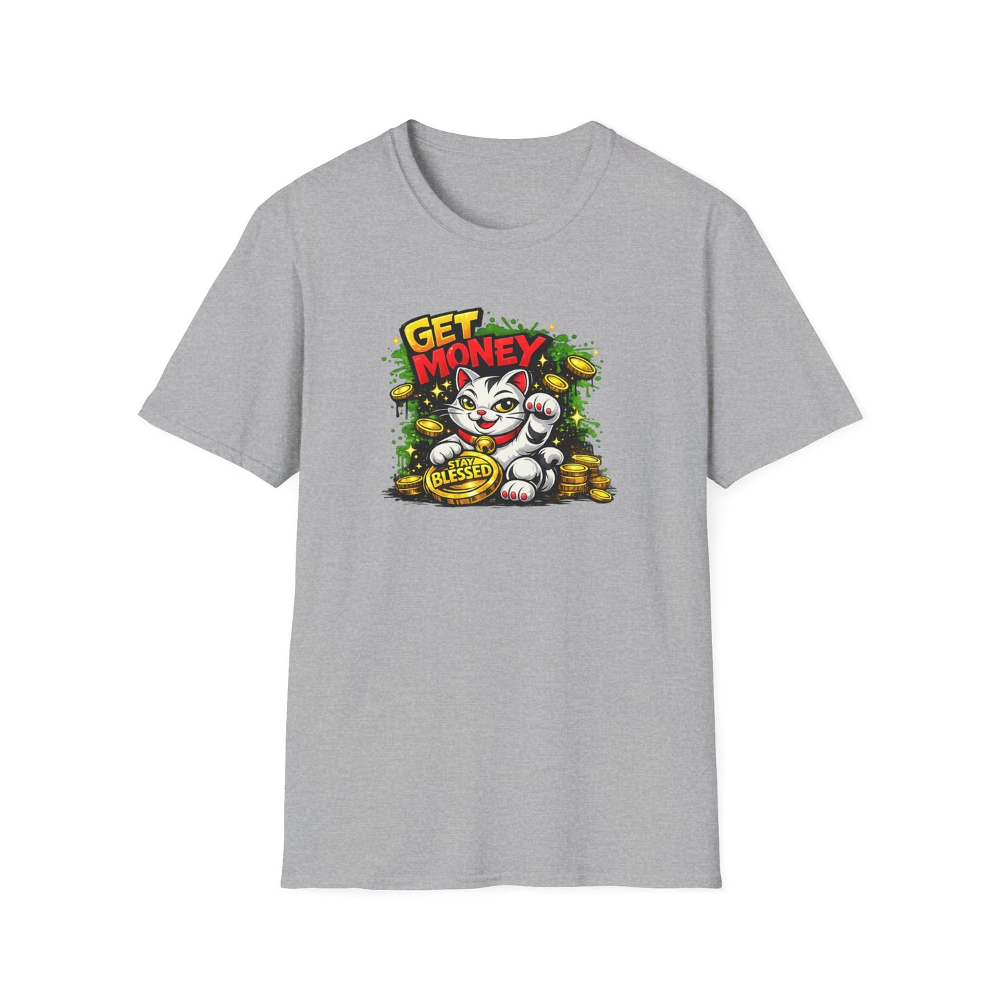 GET MONEY-STAY BLESSED - Unisex Soft Style T-Shirt