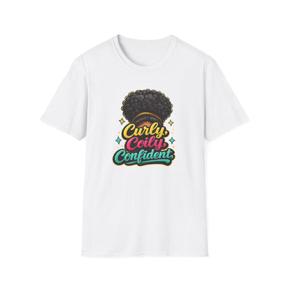 CURLY-COILY-CONFIDENT Unisex Soft Style T-Shirt