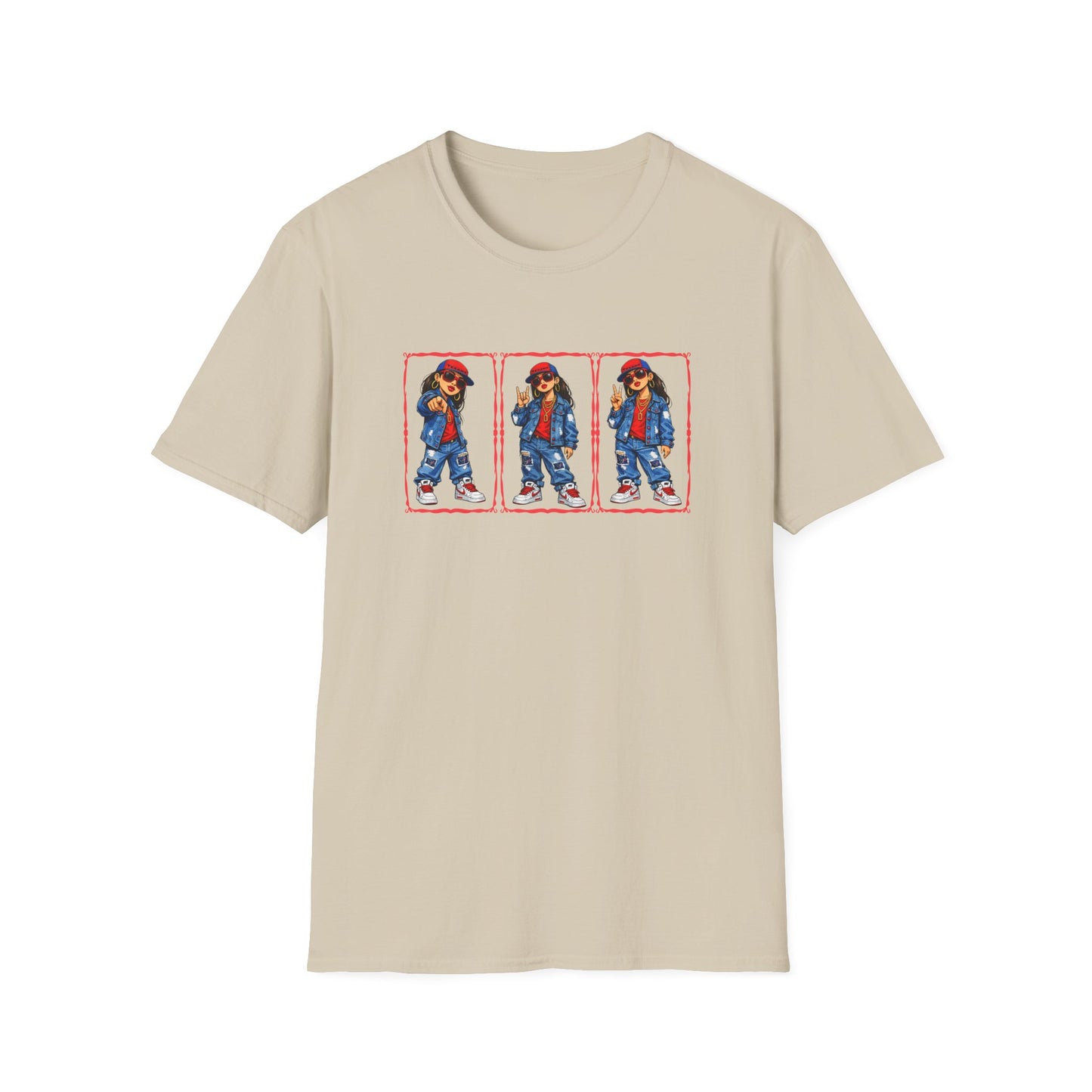 GIRL REPPING THE TEXANS - Unisex Soft Style T-Shirt