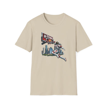 H-TOWN ROCKETS: ASTRONAUT DUNKING - Unisex Soft Style T-shirt