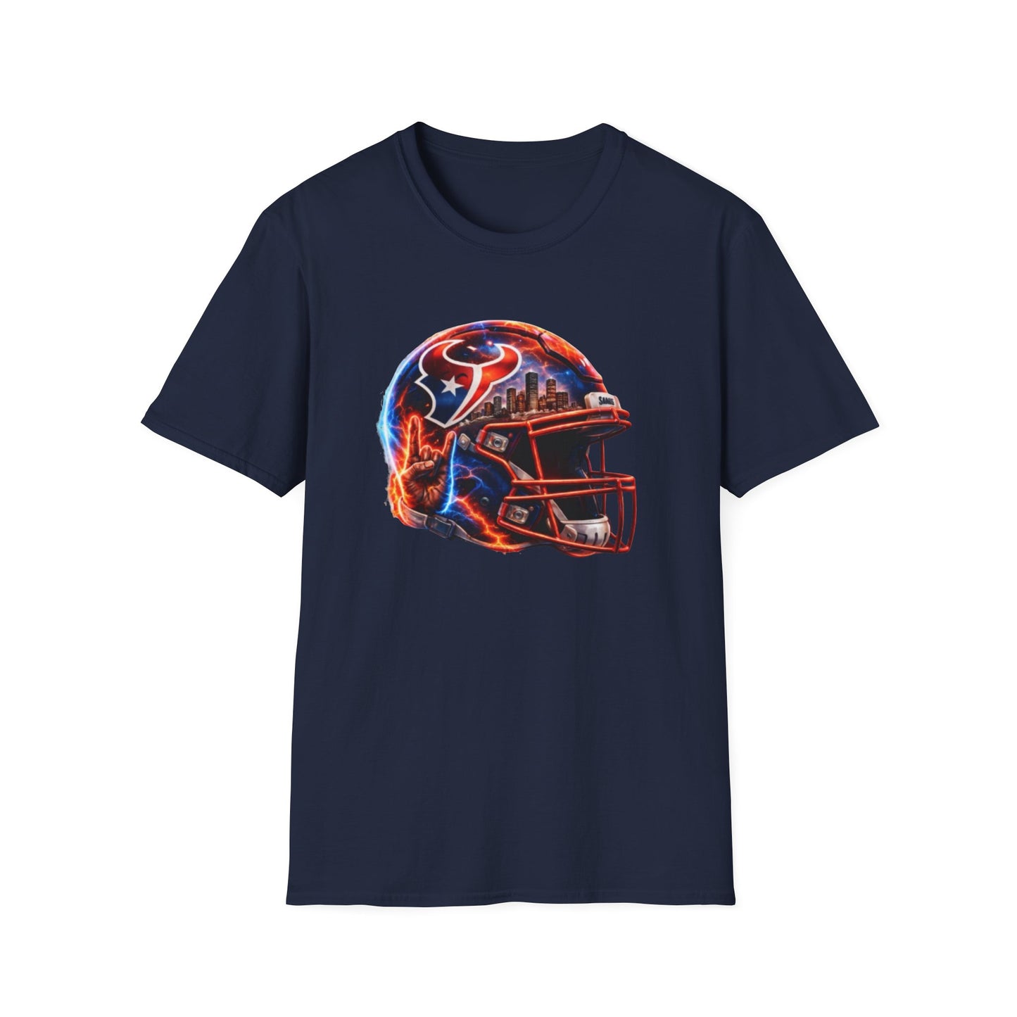 TEXANS INSPIRED HELMET - Unisex Soft Style T-Shirt