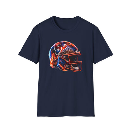 TEXANS INSPIRED HELMET - Unisex Soft Style T-Shirt