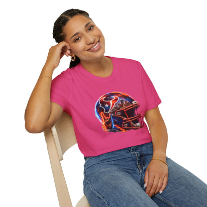 TEXANS INSPIRED HELMET - Unisex Soft Style T-Shirt