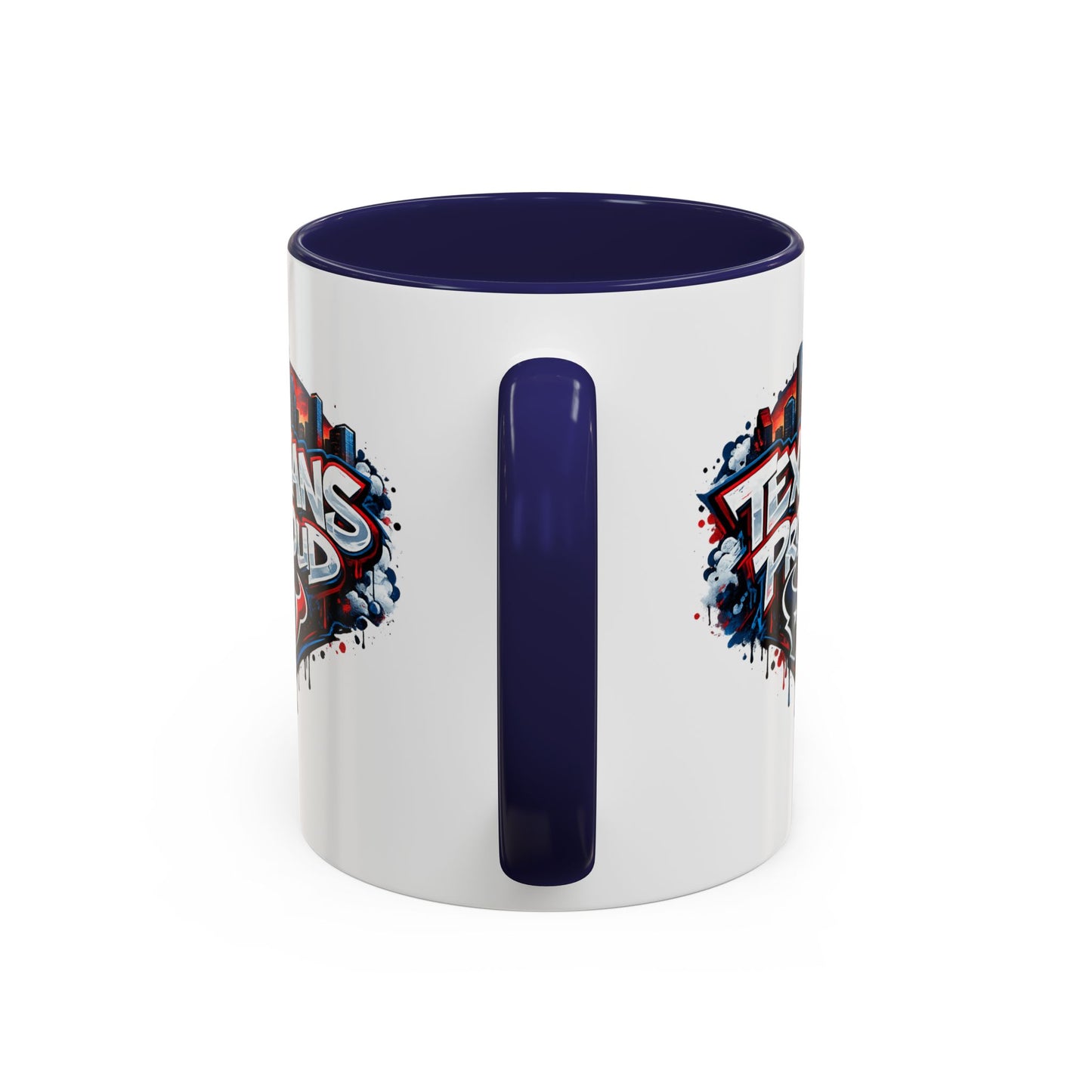 TEXANS PROUD - Accent Coffee Mug (11, 15oz)