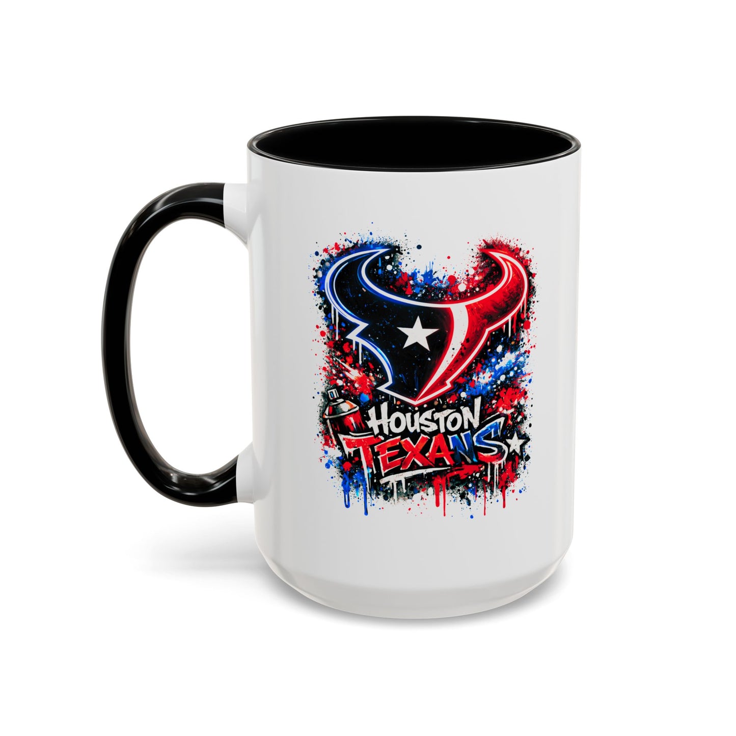 HOUSTON TEXANS - GRAFFITTI ART -Accent Coffee Mug (11, 15oz)