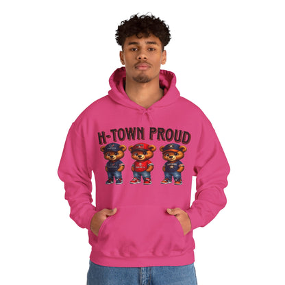 H-Town Proud Bears Hoodie | Houston Pride Graphic Unisex Pull-Over