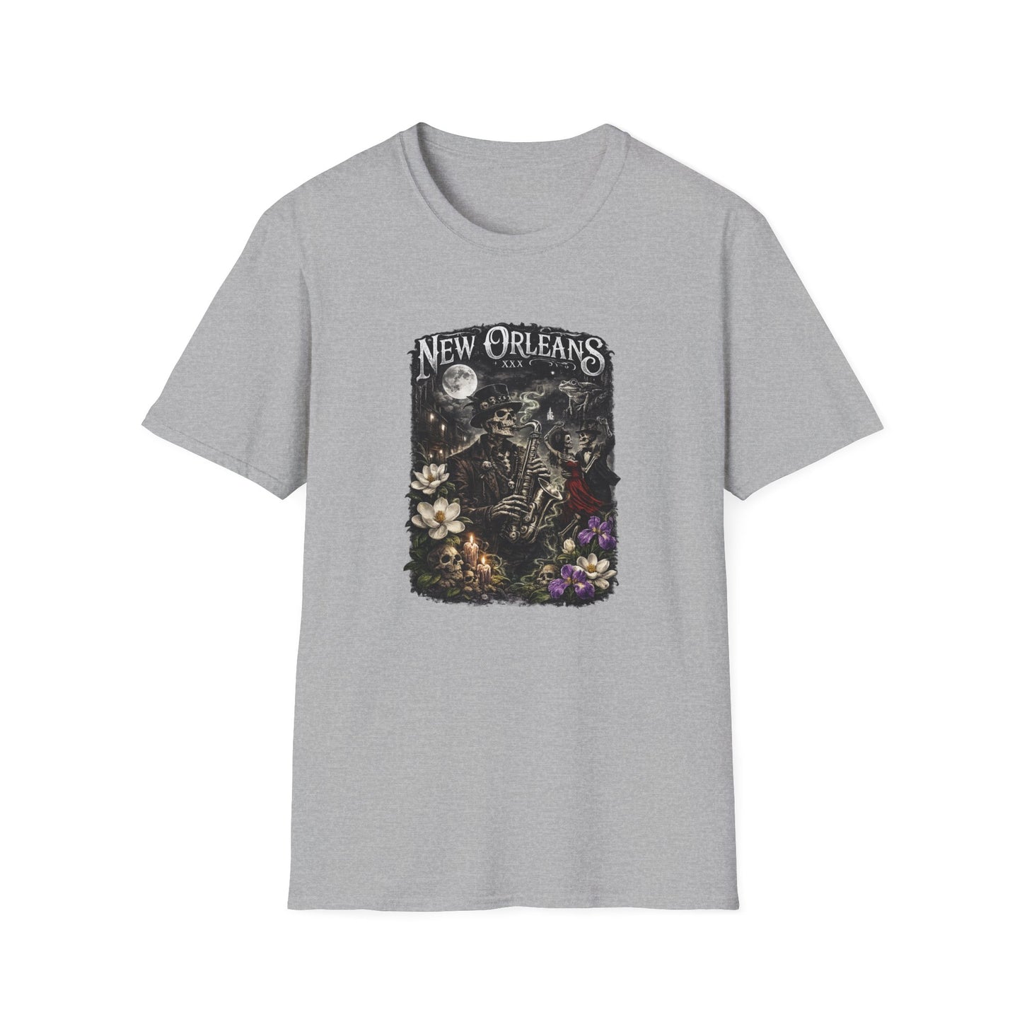 NEW ORLEAN JAZZ VOODOO -  Unisex Soft Style T-Shirt