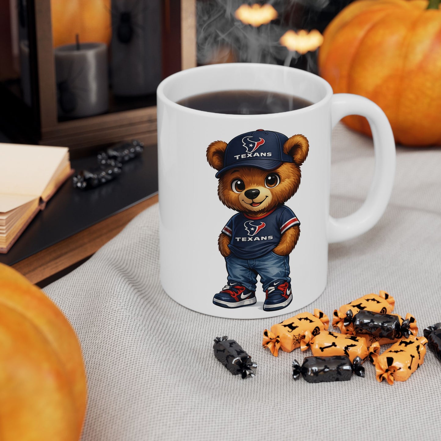 TEXANS BEAR - Ceramic Mug, (11oz, 15oz)