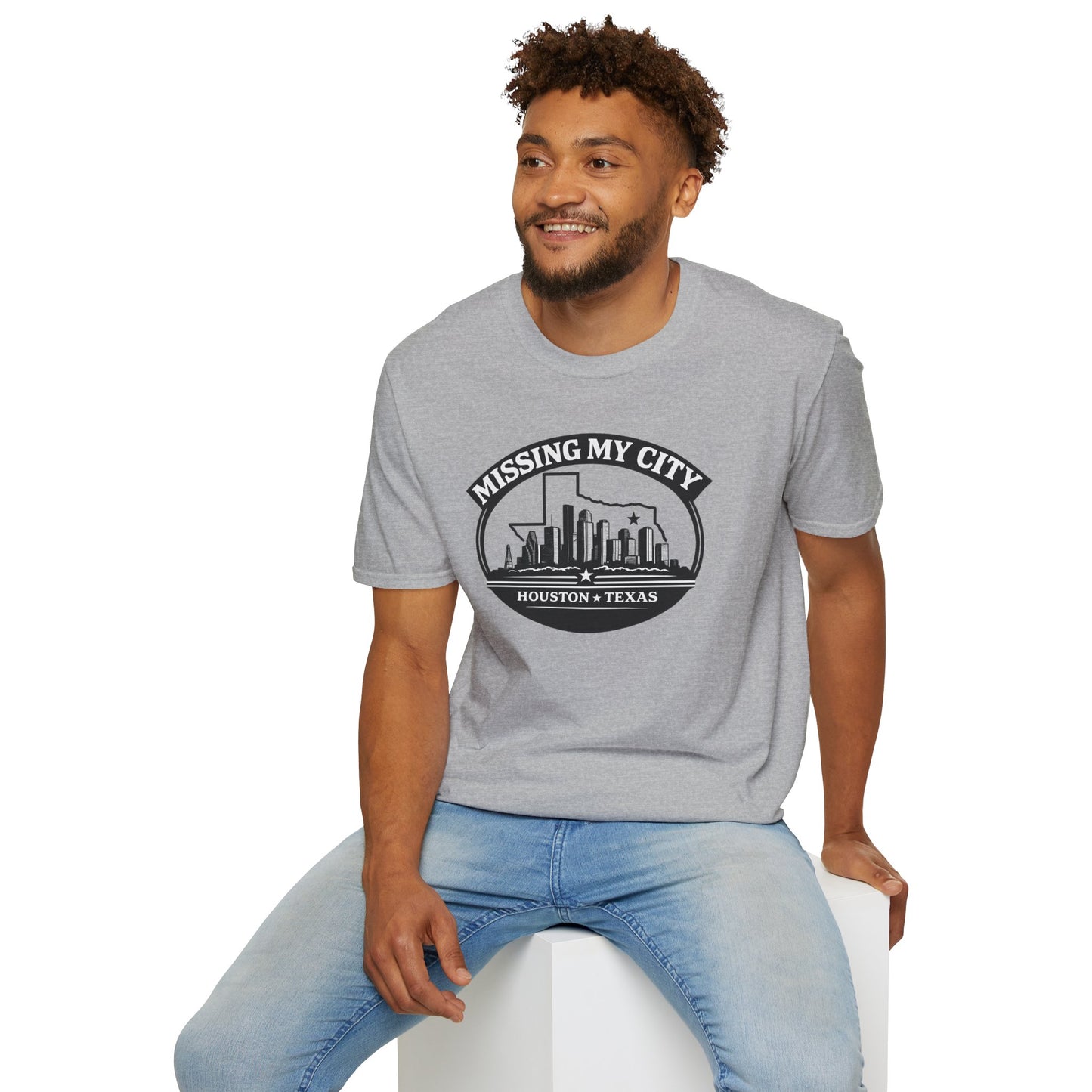 MISSING MY CITY-HOUSTON - Unisex Soft Stlye T-Shirt