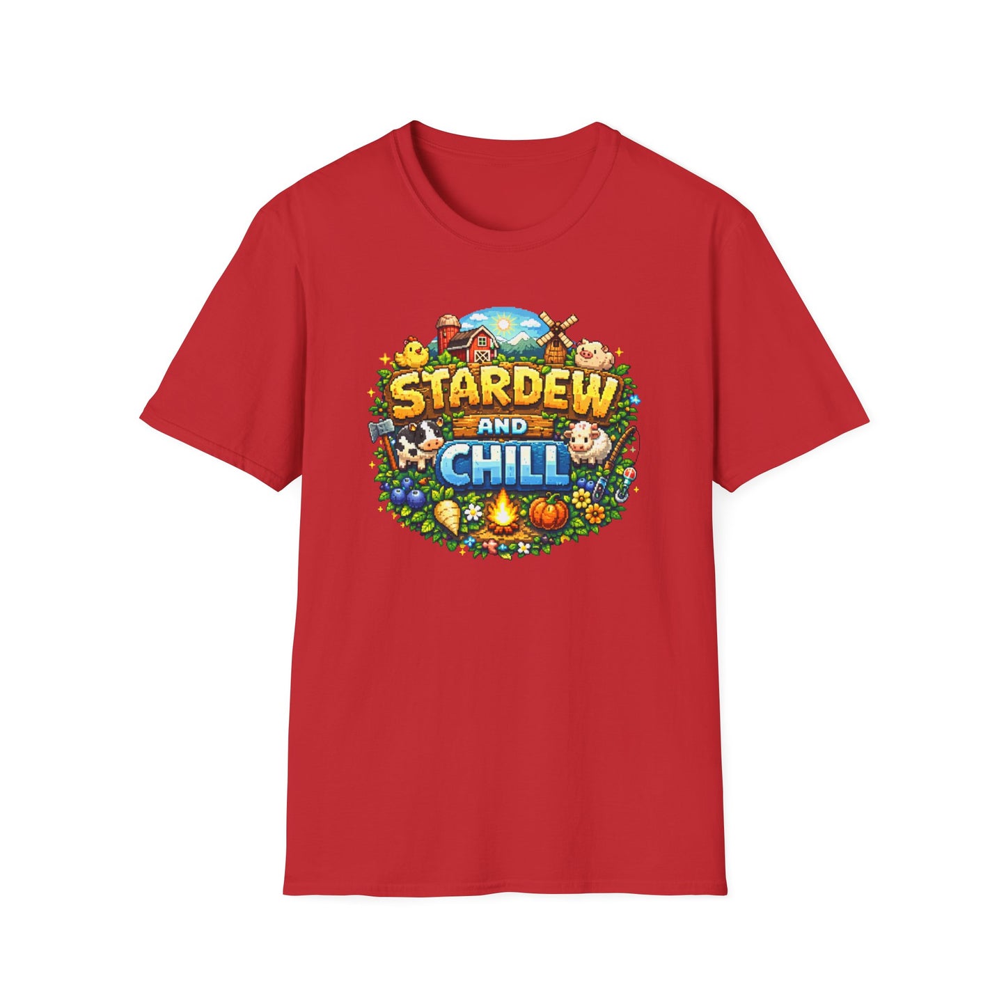 STARDEW AND CHILL - Unisex Soft Style T-Shirt