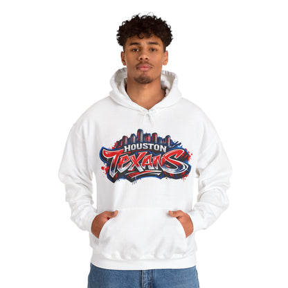 Houston Texans Graffiti Art Unisex Hoodie | H-Town Streetwear Pull-Over