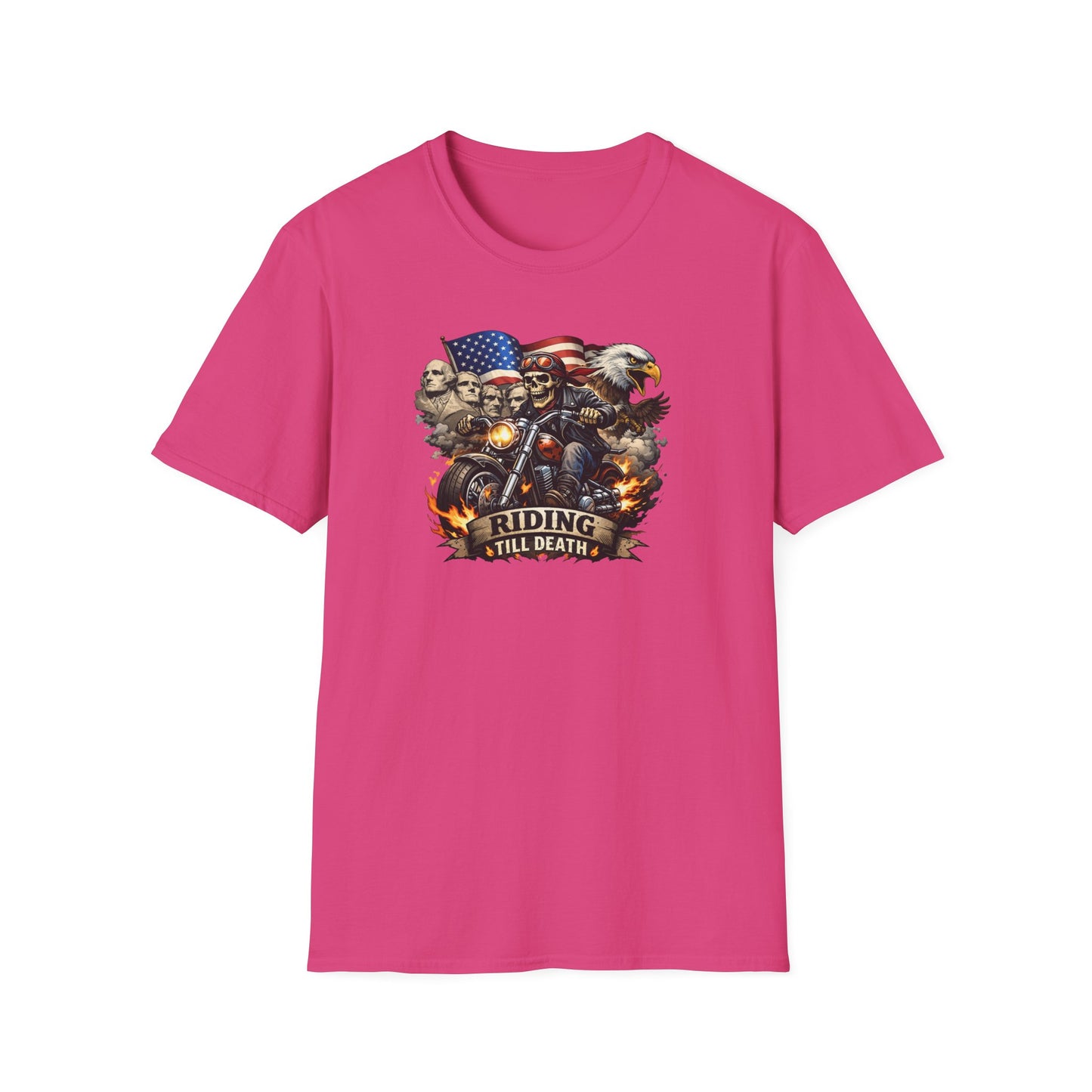 RIDING TIL DEATH - Unisex Softstyle T-Shirt
