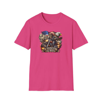 RIDING TIL DEATH - Unisex Softstyle T-Shirt