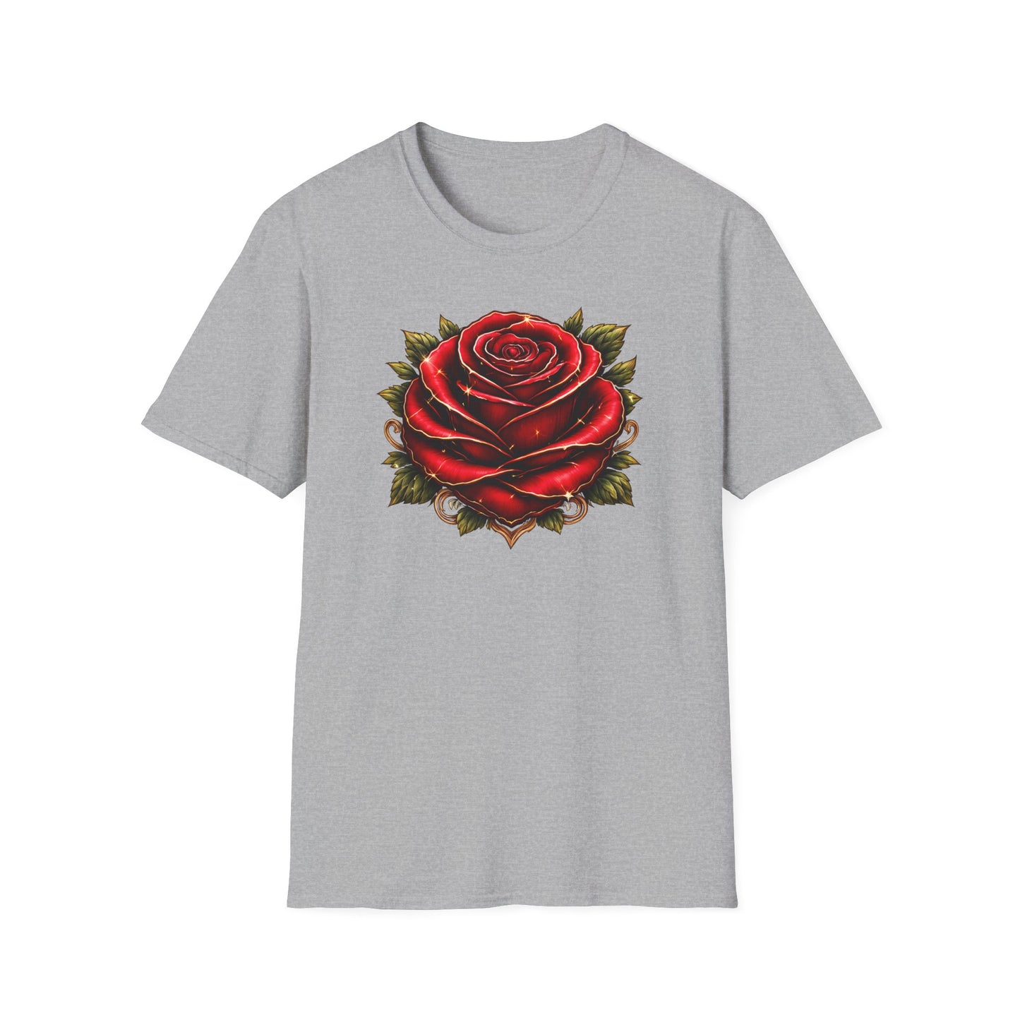 RED ROSE - Unisex Soft Style T-Shirt