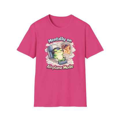 MENTALLY ON AIRPLANE MODE - Unisex Soft Style T-Shirt