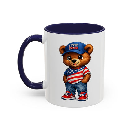 BERRY - REPPIN THE USA - Accent Coffee Mug (11, 15oz)