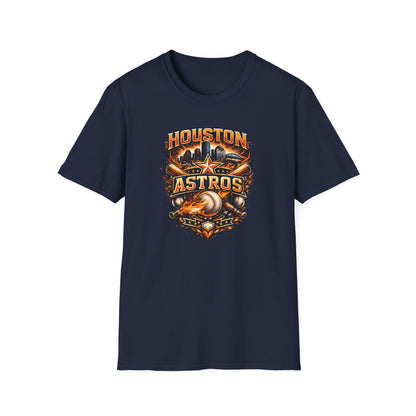 HOUSTON ASTROS VINTAGE DESIGN - Unisex Soft Style T-shirt