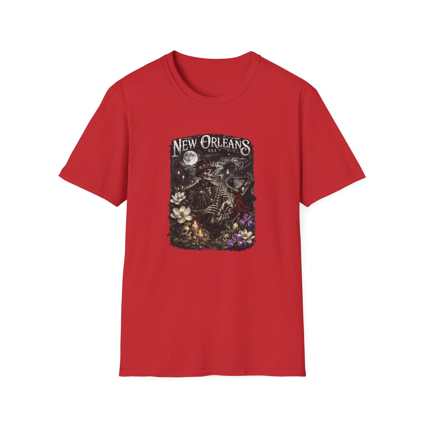 NEW ORLEAN JAZZ VOODOO -  Unisex Soft Style T-Shirt