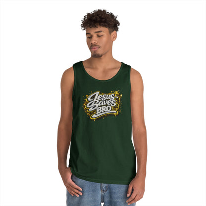 JESUS SAVES BRO - Men's Cotton Tank Top