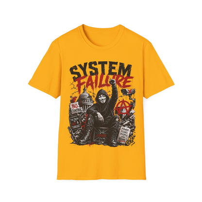 SYSTEM FAILURE - ((BIG PRINT)) - Unisex Soft Style T-Shirt