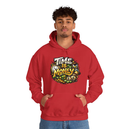 Time Is Money Hoodie | Hustle Mindset Graphic Unisex Pull-Over