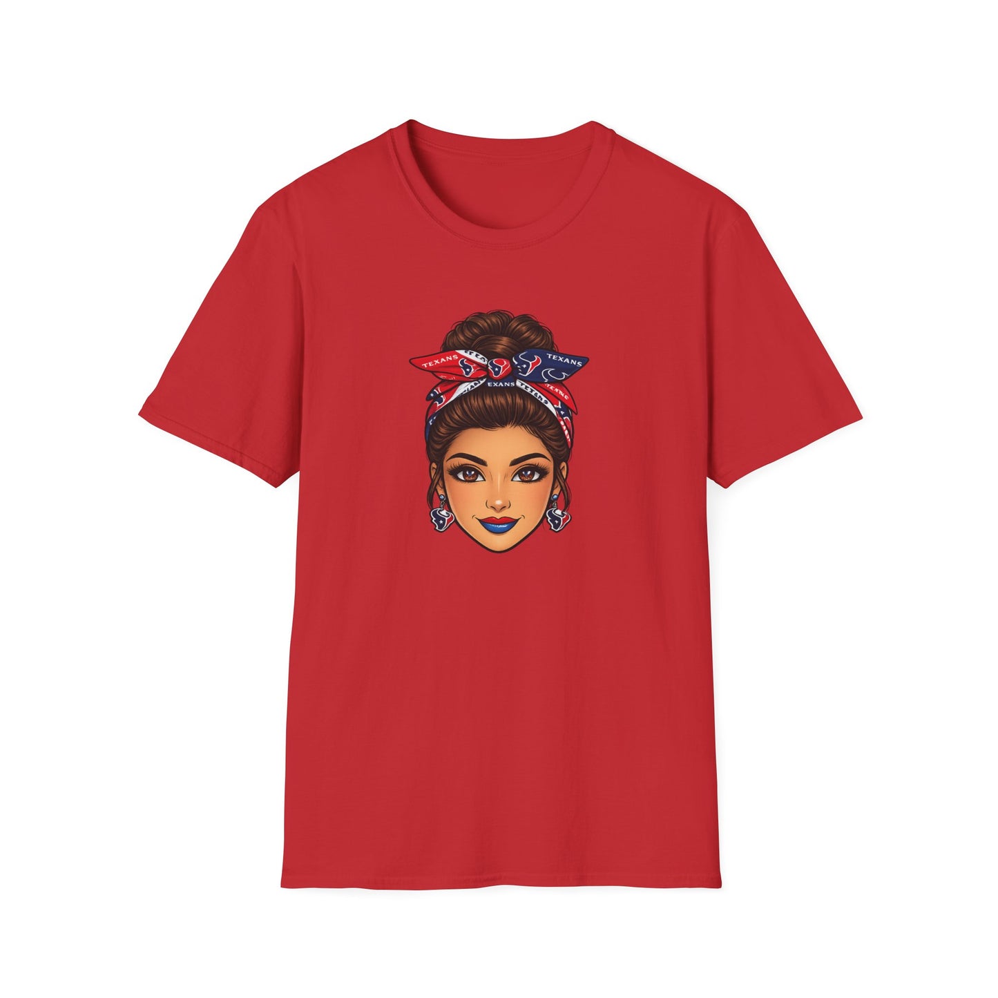 TEXANS FAN GIRL-FACE - Unisex Soft Style T-Shirt