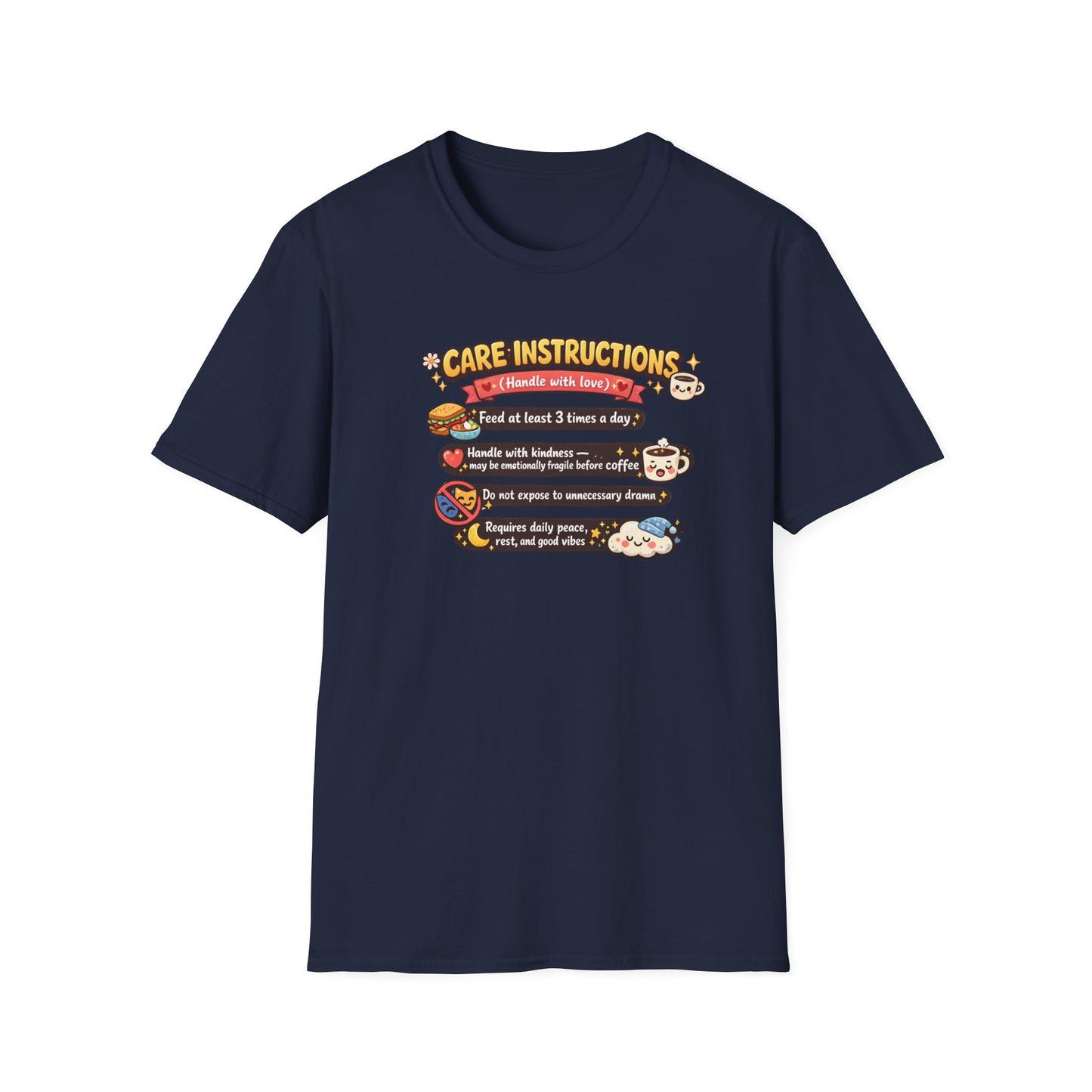 CARE INSTRUCTIONS - Unisex Soft Style T-Shirt